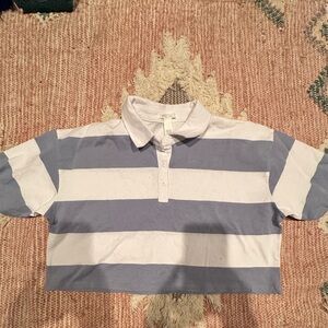 Full Tilt.Short sleeve rugby top. Sporty, preppy, crop, NWOT, 80’s preppy,
